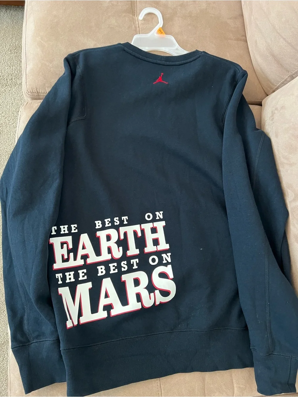 Jordan Black Spike Lee Best on earth best on mars Crewneck Sweatshirt